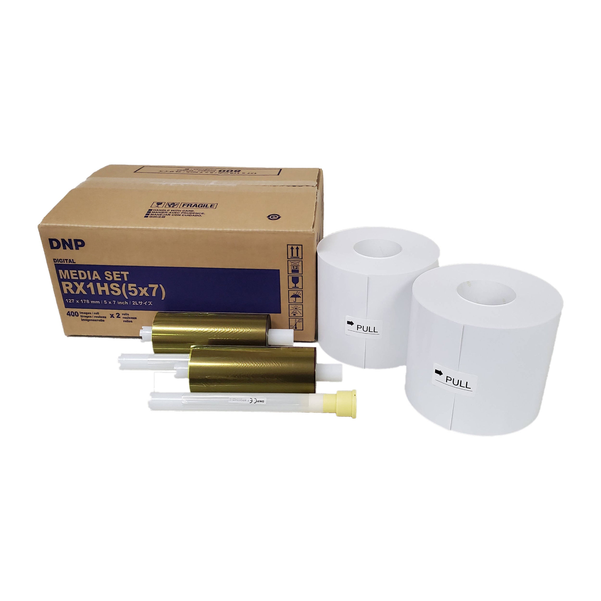 DNP RX1HS (5x7) Digital Media Set For DS-RX1HS & RX1 Printer (400prints x 2 roll)-Printers-futuromic